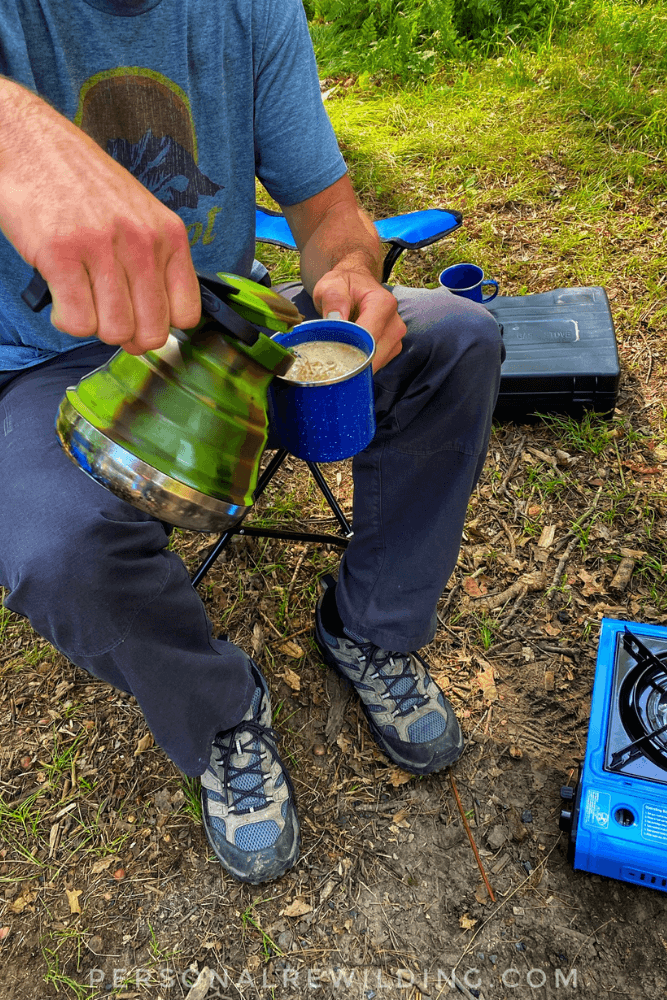 8 Great Reasons to get out camping in nature - camp coffee! Personal Rewilding