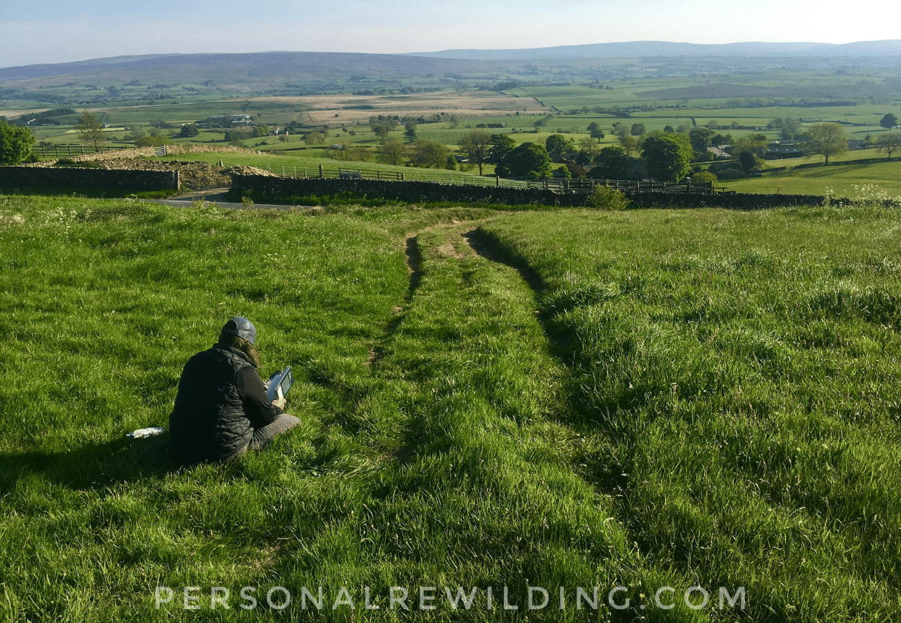 Reading outside is a great way to relax while connecting with nature and the natural environment.