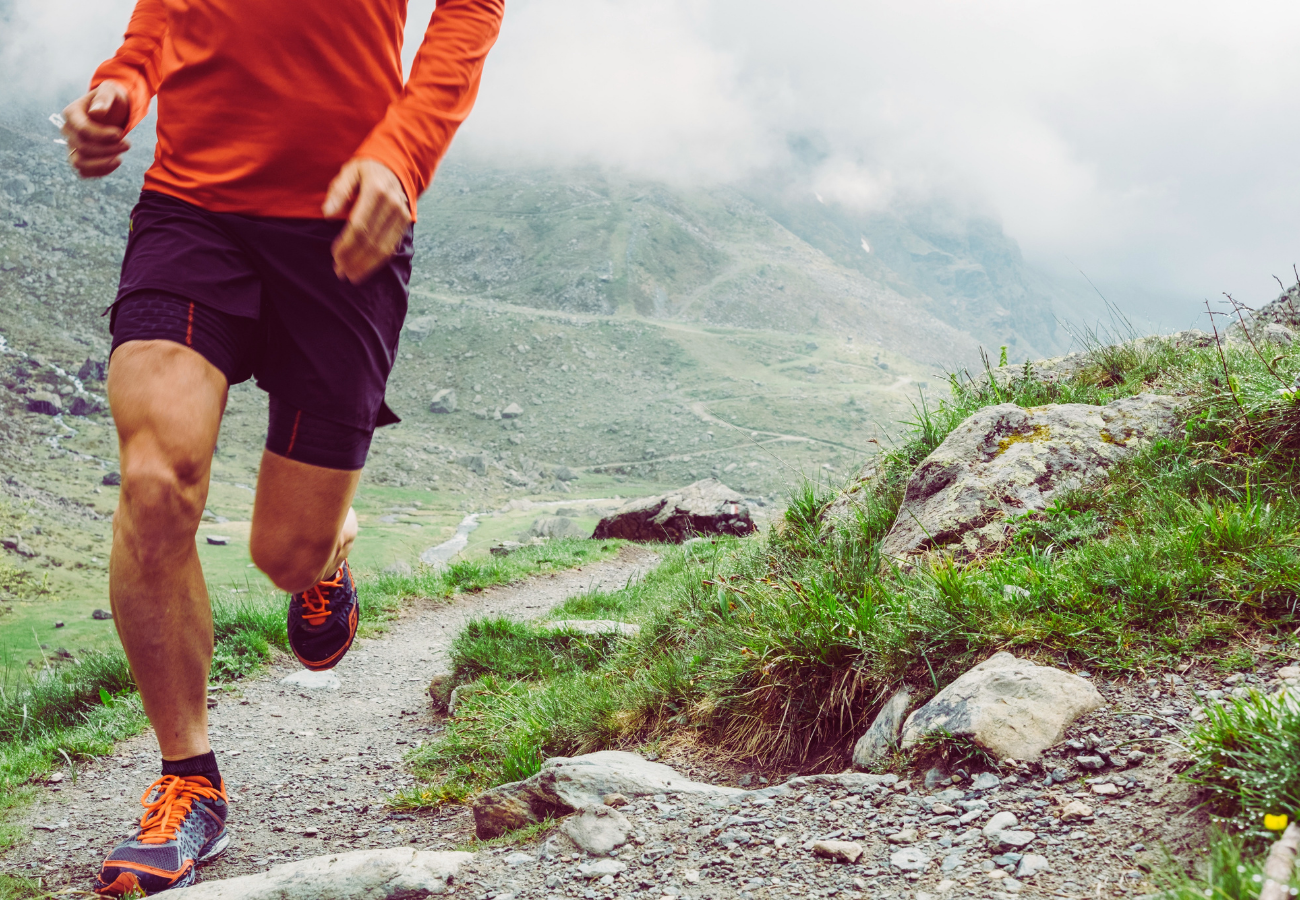 Trail Running in Mountains