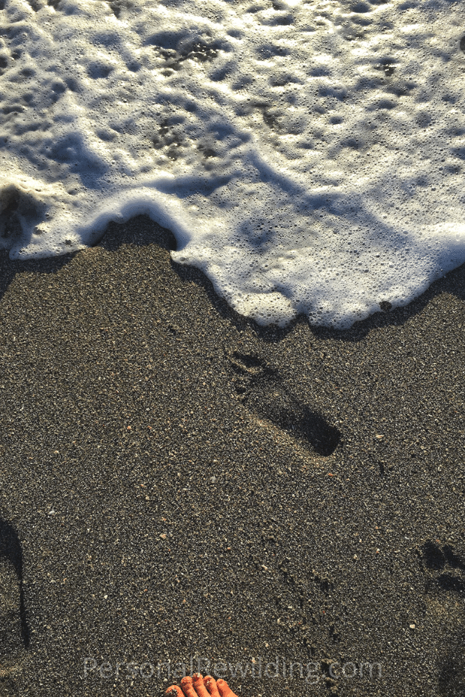 Walking Barefoot on the beach - encounter the joy of sand between your toes